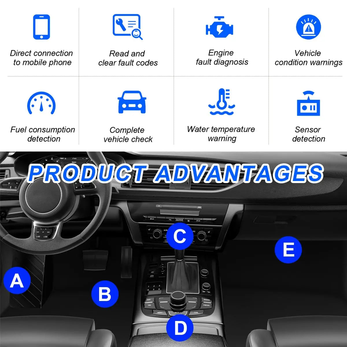 ELM327 OBDII Car Diagnostic Tool